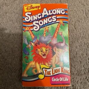 vintage Disney VHS sing-along songs the Circle of life